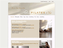 Tablet Screenshot of pilates.angela-sauer.com